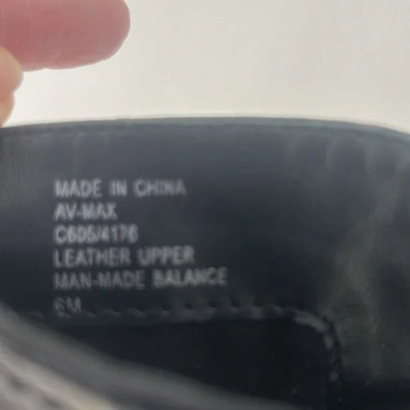 Adrienne Vittadini Black Leather Boots with Buckle Accents - Picture 12 of 15